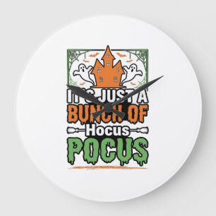 Grande Horloge Ronde Conception de vecteur de citation Hocus Pocus Hall