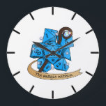 Grande Horloge Ronde Conception des dés de sorcier<br><div class="desc">Conception des dés de sorcier Dungeons et Dragons</div>