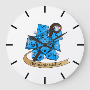 Grande Horloge Ronde Conception des dés de sorcier