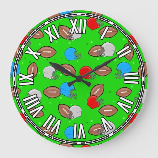 Grande Horloge Ronde Conception du football (Recto)