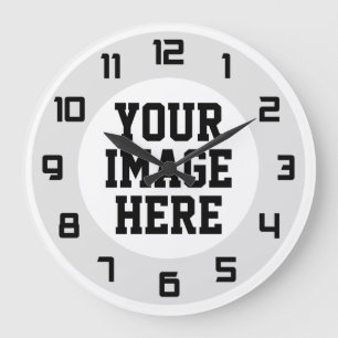 Grande Horloge Ronde "Conception faite sur commande vos propres"
