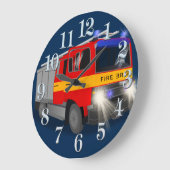 Grande Horloge Ronde Conception fraîche de bande dessinée de pompe à (Angle)