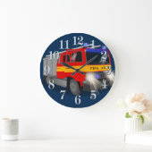 Grande Horloge Ronde Conception fraîche de bande dessinée de pompe à (Maison)