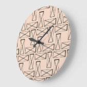 Grande Horloge Ronde Conception géométrique du rectangle X (Angle)