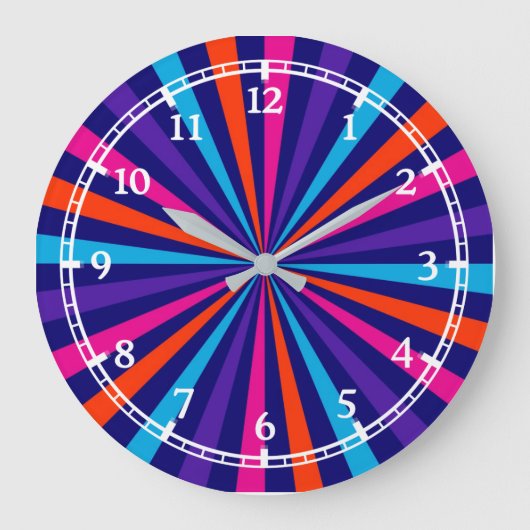 Grande Horloge Ronde Conception moderne de cadran optique de rotation d (Recto)