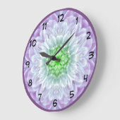 Grande Horloge Ronde Conception moderne de la médaille violette Abstrai (Angle)