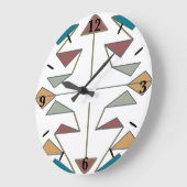 Grande Horloge Ronde Conception Motif du triangle oblique du sud-ouest (Angle)