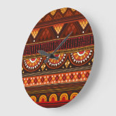 Grande Horloge Ronde Conception Tribal sans soudure pour diverses utili (Angle)