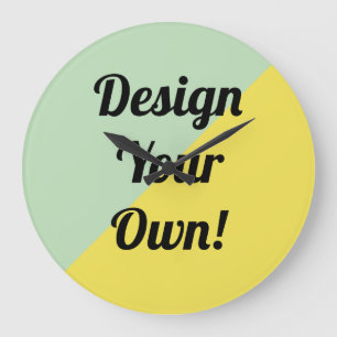 Grande Horloge Ronde Concevez le votre personnalisent le cadeau