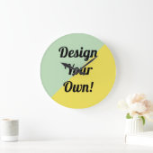 Grande Horloge Ronde Concevez votre cadeau personnalisé (Maison)