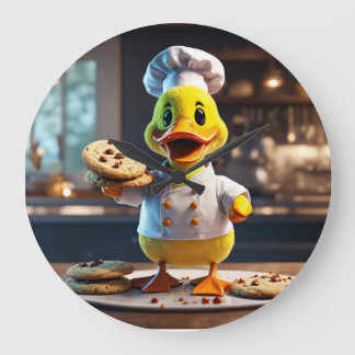 Grande Horloge Ronde Confectionneur Quack-Tastic