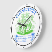 Grande Horloge Ronde Connecticut Constitution State Timepiece (Angle)