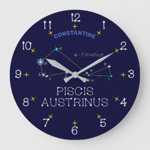 Grande Horloge Ronde Constellation de l'hémisphère Sud Piscis Austrinus