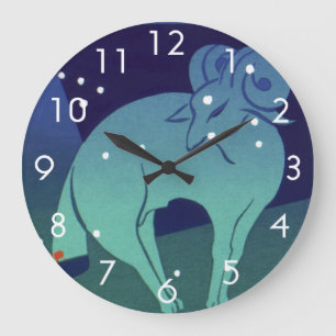 Grande Horloge Ronde Constellation du Bélier Aries, Astrologie du Zodia