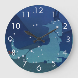 Grande Horloge Ronde Constellation du Capricorne, Zodiaque vintage, Ast