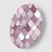 Grande Horloge Ronde Construction Abstraite (tuiles) 2 (Angle)