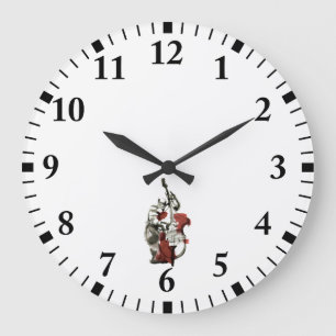 Grande Horloge Ronde Contrebassiste