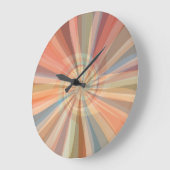Grande Horloge Ronde Cool 60s rétro Abstrait Kaleidoscope Psychédélique (Angle)