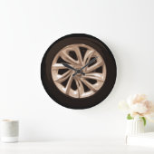 Grande Horloge Ronde Cool Car Wheel hubcap clock (Maison)