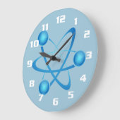 Grande Horloge Ronde Cool et Nerd (Angle)