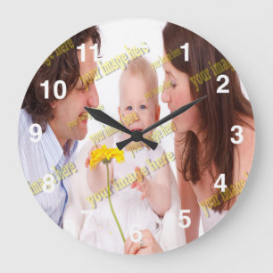 Grande Horloge Ronde Cool Family Stylish Fab
