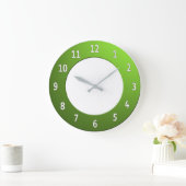 Grande Horloge Ronde Cool n'importe quelle couleur Chiffres blancs sur (Maison)