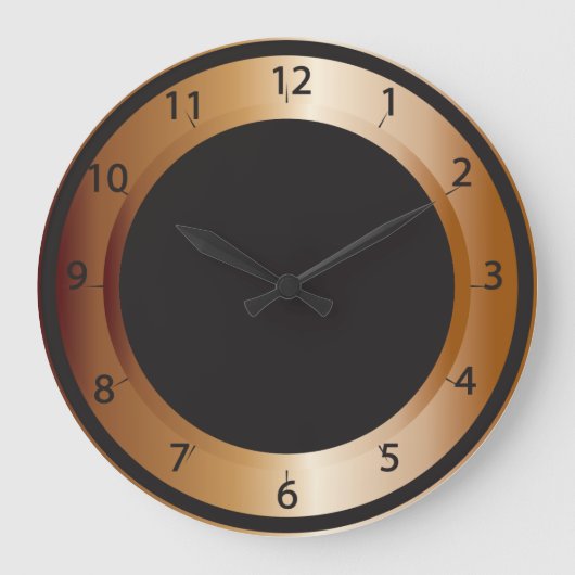 Grande Horloge Ronde Copper and black design (Recto)