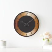 Grande Horloge Ronde Copper and black design (Maison)