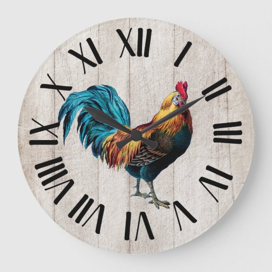Grande Horloge Ronde Coq de Ferme (Recto)