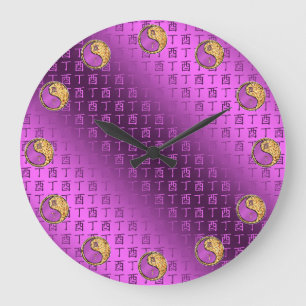 Grande Horloge Ronde Coq de feu