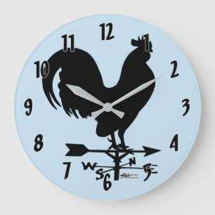 Grande Horloge Ronde Coq Weathervane