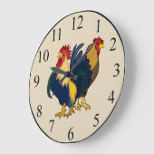 Grande Horloge Ronde Coqs (Angle)