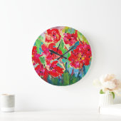 Grande Horloge Ronde Coquelicots (Maison)