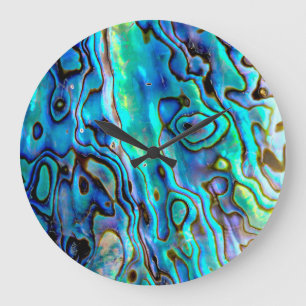 Grande Horloge Ronde Coquille d'ormeau