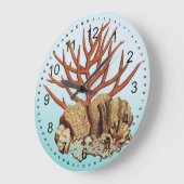 Grande Horloge Ronde Corail (Angle)