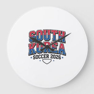 Grande Horloge Ronde Corée du Sud Football 2026 Football Gras Typogr Pa