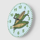 Grande Horloge Ronde Corn Kitchen Wall Clock (Angle)