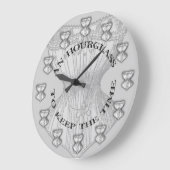 Grande Horloge Ronde Corse en sablier (Angle)