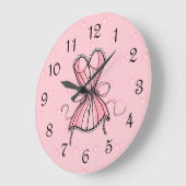 Grande Horloge Ronde Corse rose Flirty (Angle)
