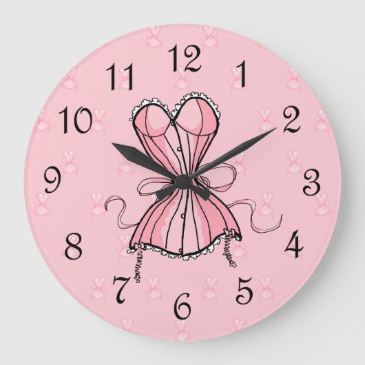 Grande Horloge Ronde Corse rose Flirty (Recto)