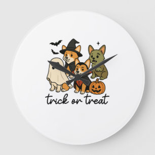 Grande Horloge Ronde costume de corgi pour Halloween 