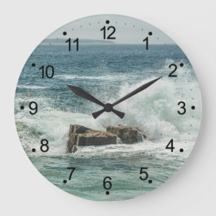 Grande Horloge Ronde Côte du Maine Vagues océaniques de l'Acadie