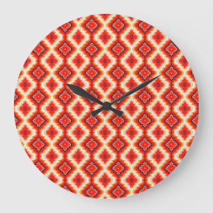 Grande Horloge Ronde Coucher de soleil psychédélique tombé