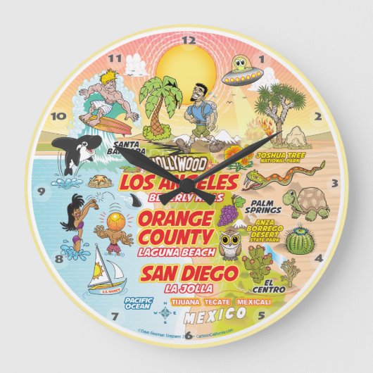 Grande Horloge Ronde Coucher de soleil SoCal (Recto)