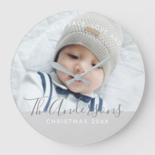 Grande Horloge Ronde Couleur faite sur commande avec la photo et le