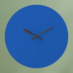 Grande Horloge Ronde Couleur solide bleu Cobalt<br><div class="desc">Couleur solide bleu Cobalt</div>