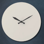 Grande Horloge Ronde Couleur solide de café blanc<br><div class="desc">Couleur solide de café blanc</div>