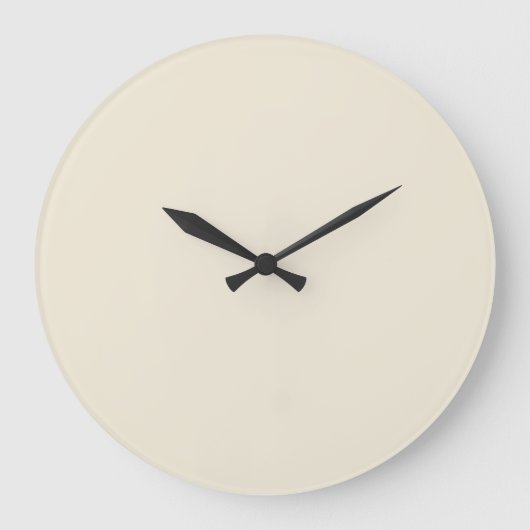 Grande Horloge Ronde Couleur solide Eggshell (Recto)