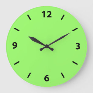 Grande Horloge Ronde Couleur Zesty de chaux principale