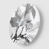 Grande Horloge Ronde Couleurs d'automne, feuille 2 (Angle)